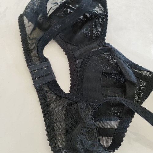 Triumph Vintage Lace Bra Size 70B New Black