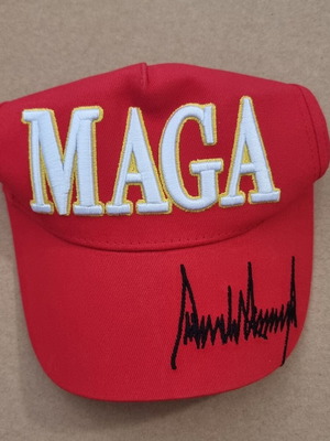 Trump MAGA Καπέλο Make America Great Again καινούργιο με κέντημα υπογραφή Donald Trump