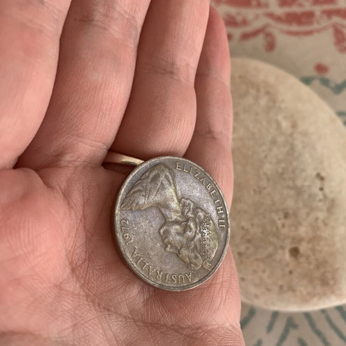 Australian Coin 1972 used, authentic