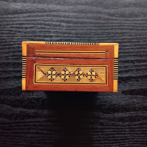 Wooden box with mother-of-pearl used, intricate decoration