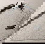  Καπιτονέ ζακέτα με εφέ stonewash