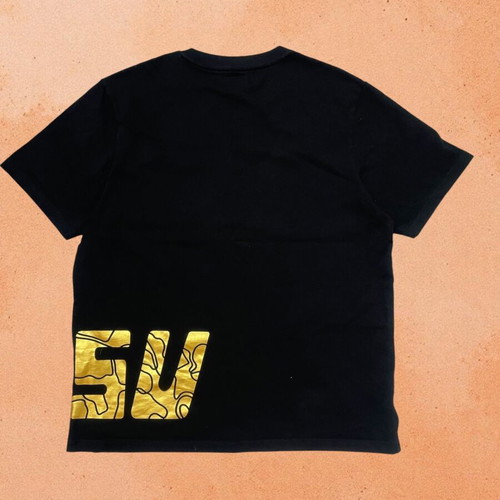 Evisu Gold Logo Graphic T-Shirt Black Men's L like new