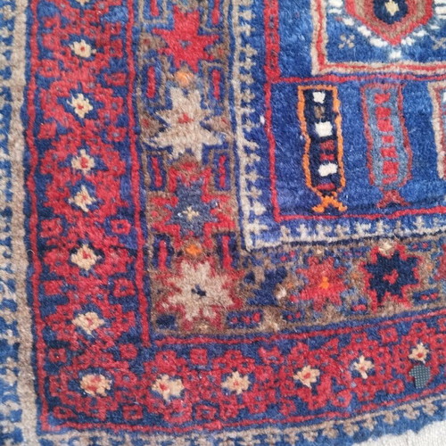 Authentic handmade rug used