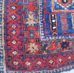 Authentic handmade rug used