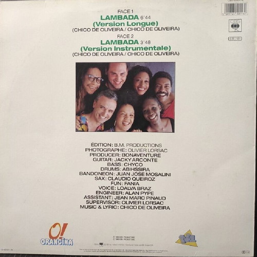 Kaoma Lambada maxi single vinyl 45 rpm used