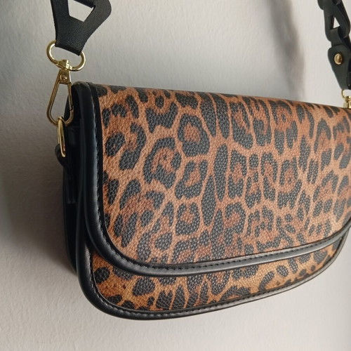 Leopard print shoulder bag new, small size