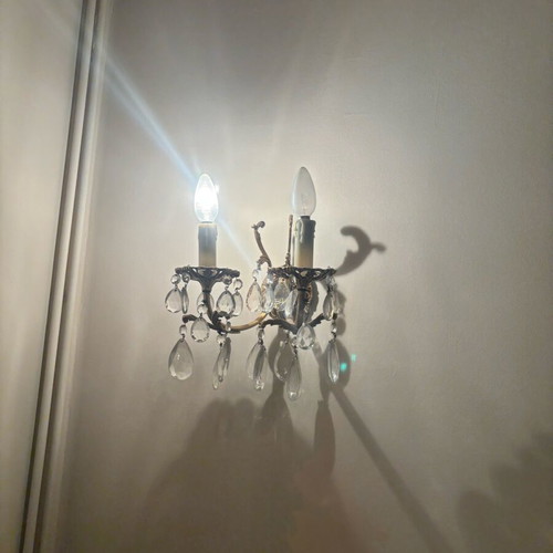 Lighting set like new, 2 pieces with 2 assorted wall lamps