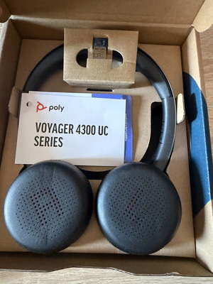 Poly Voyager 4320 UC wireless headset, certified for Microsoft Teams