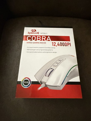Redragon M711W-1 Cobra ενσύρματο gaming ποντίκι, λευκό