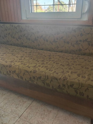 Chest sofa like new, semi-double bed, sturdy