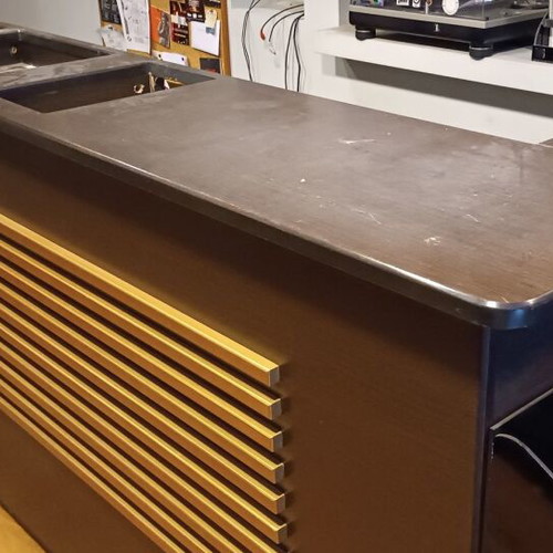 Work counter used, 2-level solid wood furniture