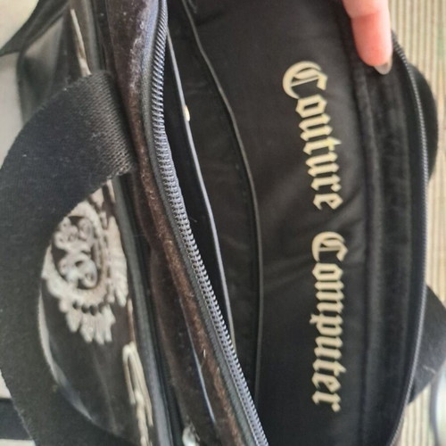 Juicy Couture Y2K laptop bag used, black crossbody