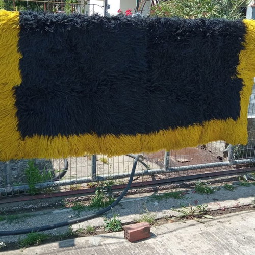 Velentza loom woven new textile with 10-point flok 2.20x2.00 m