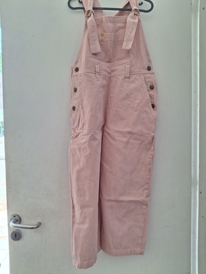 Lucy and Yak Pink Striped Heavy Cotton Jumpsuit Dungarees like new
