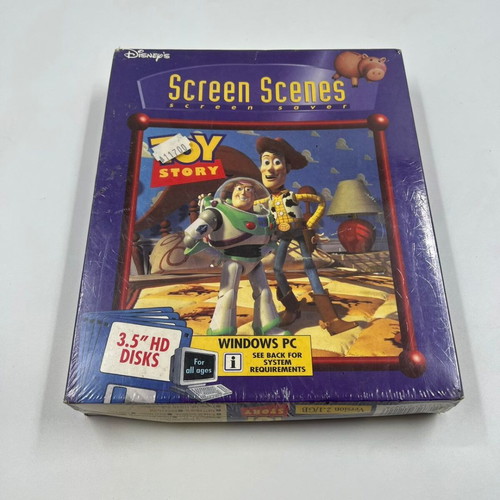Disney Toy Story Screen Scenes Windows PC 3.5” Floppy Disk Edition new