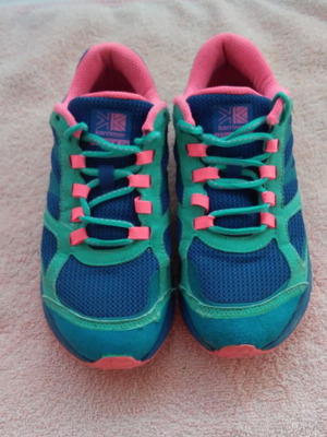 Karrimor athletic shoes used, size 36.5, blue and pink
