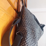A.L.E. backpack black with silver patterns like new