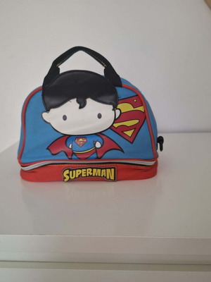 Superman insulated lunch bag used for kids