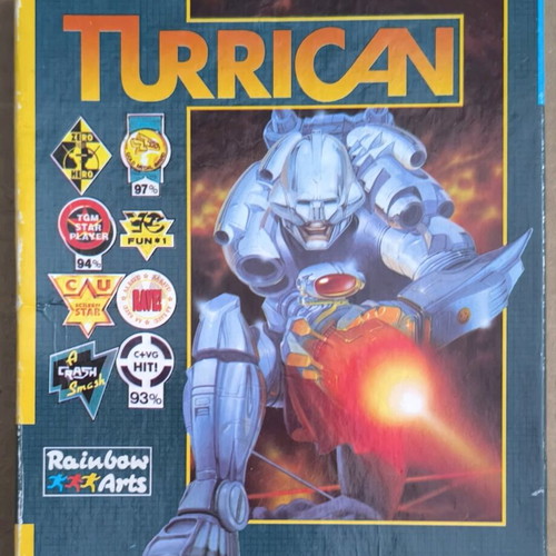 Turrican Rainbow Arts Commodore cassette used, complete in box