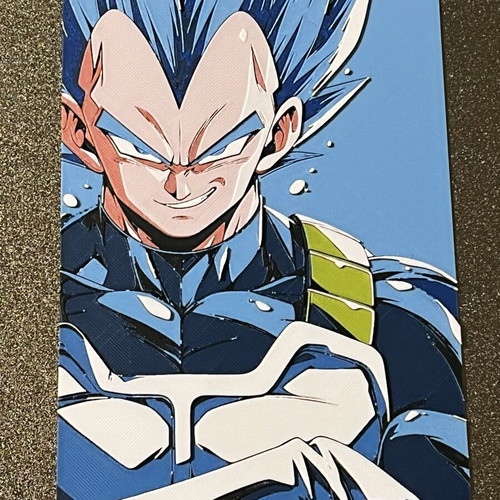 3D Embossed Vegeta Dragonball Z Wall Art new