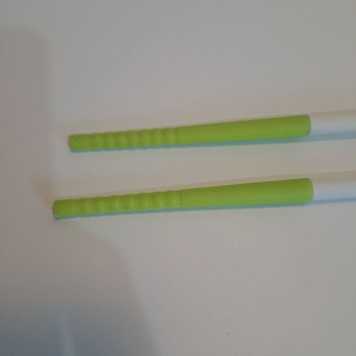 Chopsticks silicone used, metal and silicone, Seria Japan