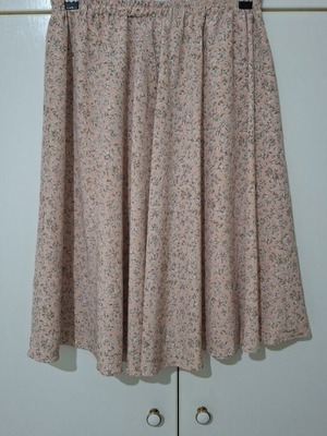Skirt retro style beige, like new, size L 40 12