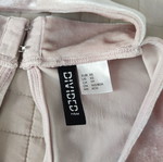 H&M velvet blouse, pink, XS