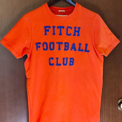 Abercrombie & Fitch Men's T-shirt orange, muscle fit, size M like new