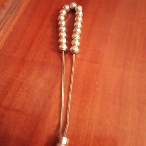 Worry beads used from 1980 with silver chain