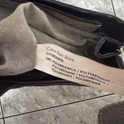 Calvin Klein bag used, dark purple handbag