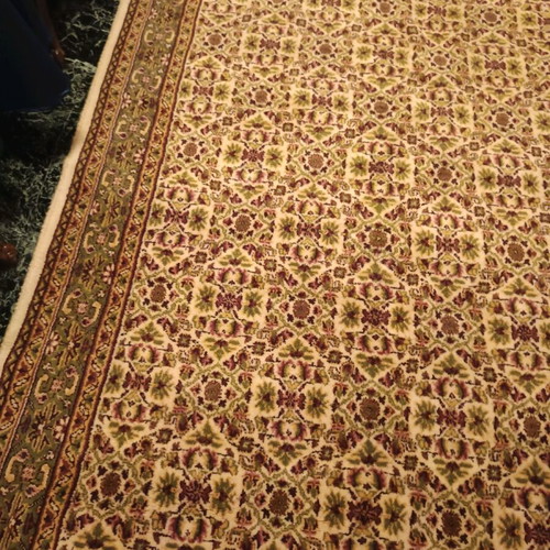 Persian Machine-Made Rug like new, greenish-ecru beige 240x1.60