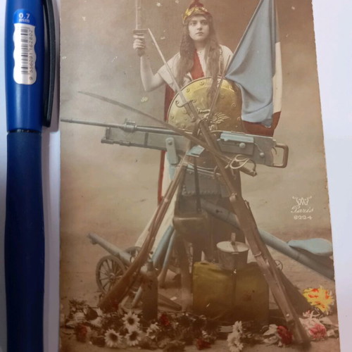 Postcard used with Greek script, Egypt, nationalist French