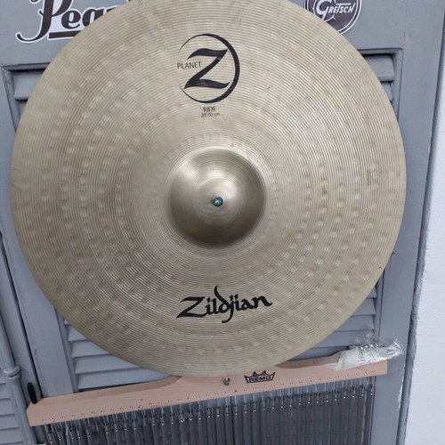 Zildjian Planet Z Ride 20" Reverse Type cymbal used with splash-crash Turkey 14"