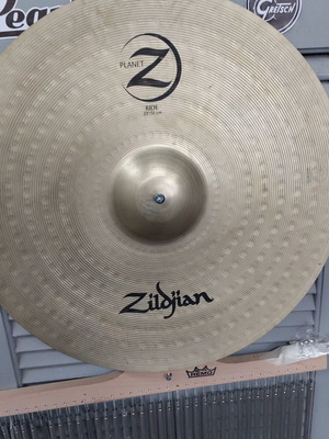 Zildjian Planet Z Ride 20" Reverse Type cymbal used with splash-crash Turkey 14"