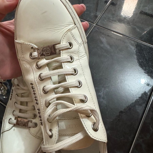Philipp Plein white sneakers like new, size 39