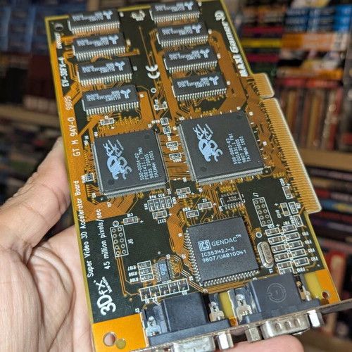 Guillemot Maxi Gamer 3D PCI 3DFX Voodoo 1 graphics card pair