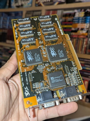 Guillemot Maxi Gamer 3D PCI 3DFX Voodoo 1 graphics card pair