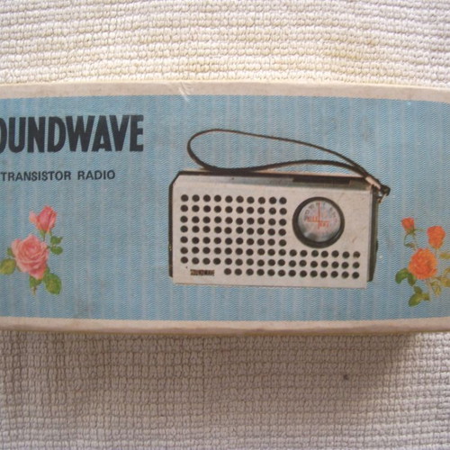 Soundwave transistor radio used, 1960s-1970s vintage