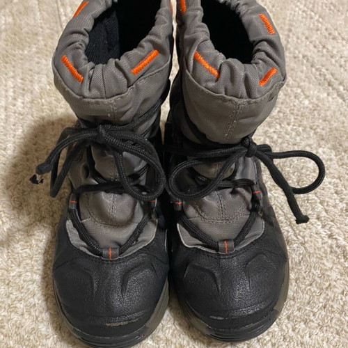 Adidas waterproof boots used, size 30, black and grey