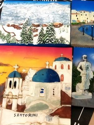 Tourist embossed frames used, pack of 4 pieces