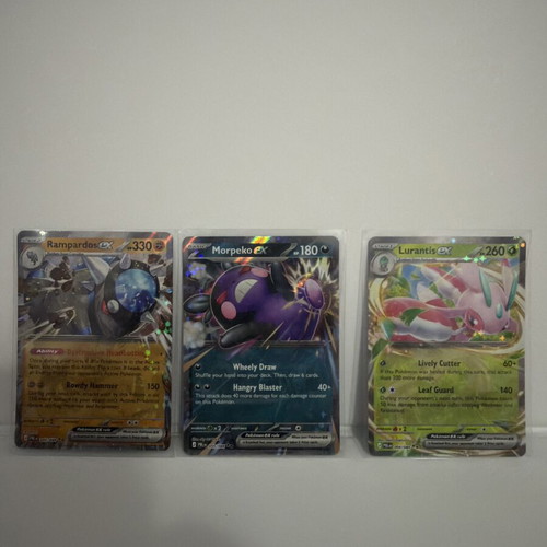 Pokemon Pitch Black lot with Rampardos ex, Morpeko ex, Lurantis ex