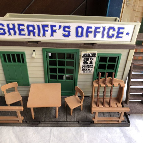 Vintage Playmobil 3423 Western Sheriff's Office used with box and foam