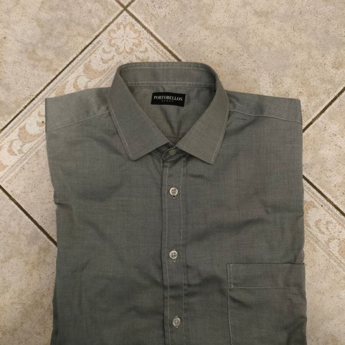 Portobello shirt XL used, 100% cotton, grey-black
