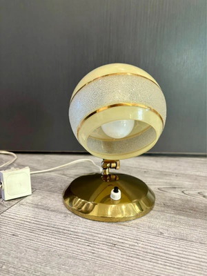 Λάμπα σατινέ γυάλινη mid century eye ball μεταχειρισμένη