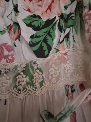 Strapless dress like new, multicolor, one size, 130 cm length