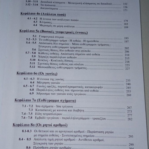 Mathematics A’ Gymnasiou Maragousias Savvalas 1994 like new