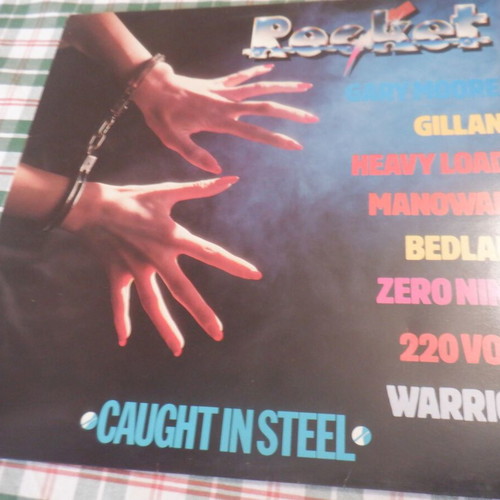 Rocket-Caught In Steel rare vinyl used, Greek pressing, metal