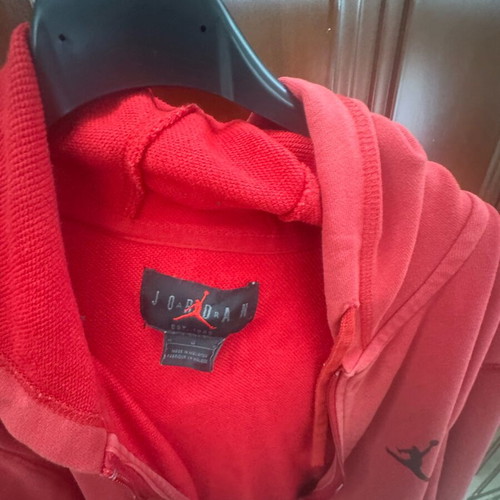 Air Jordan jacket used, size M, red