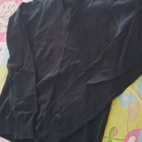 Black Long-Sleeve Blouse used, soft fabric