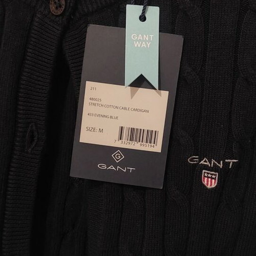 GANT women's cardigan, dark blue, medium, new with tags